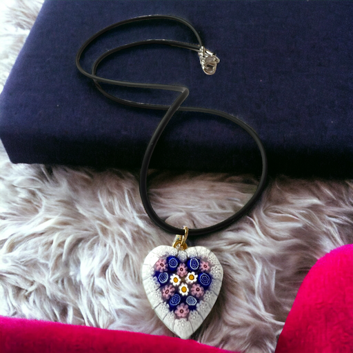 Murano glas hanger Amalfi Margherita - handgemaakte madeliefje hanger in Venetiaans glas