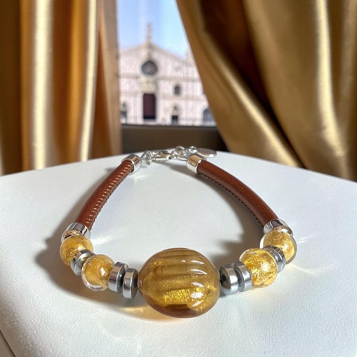 NEW! Cortona — Murano glass bracelet | Bella Murano