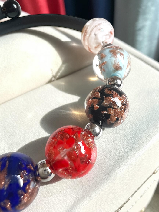 NEW! Murano glass bracelet 'Assisi' Blue