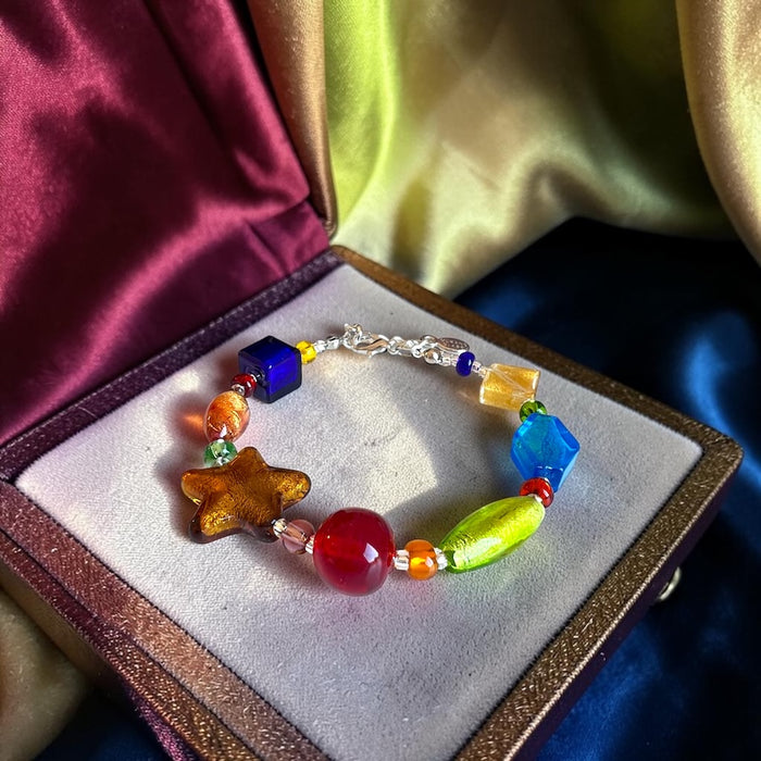 Murano glas armband 'Cinque Terre' Multicolore