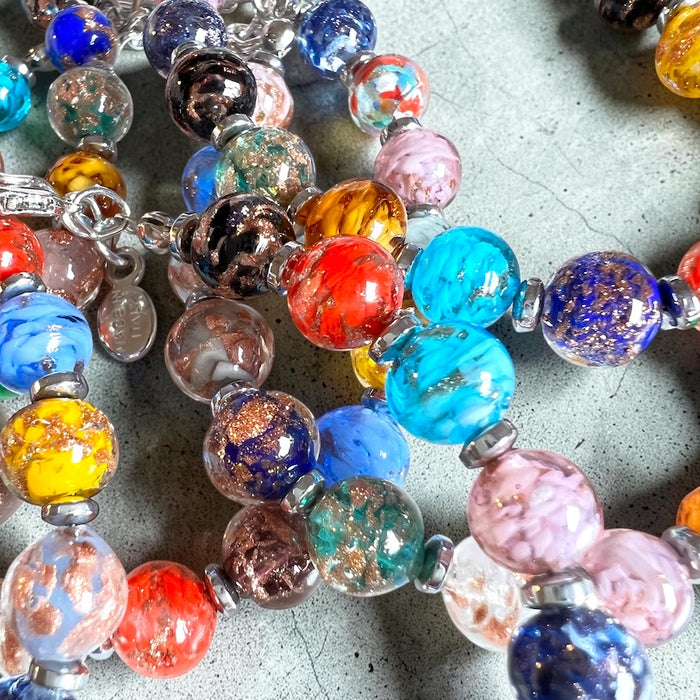 Murano glas armband 'Palermo' Multi Colore