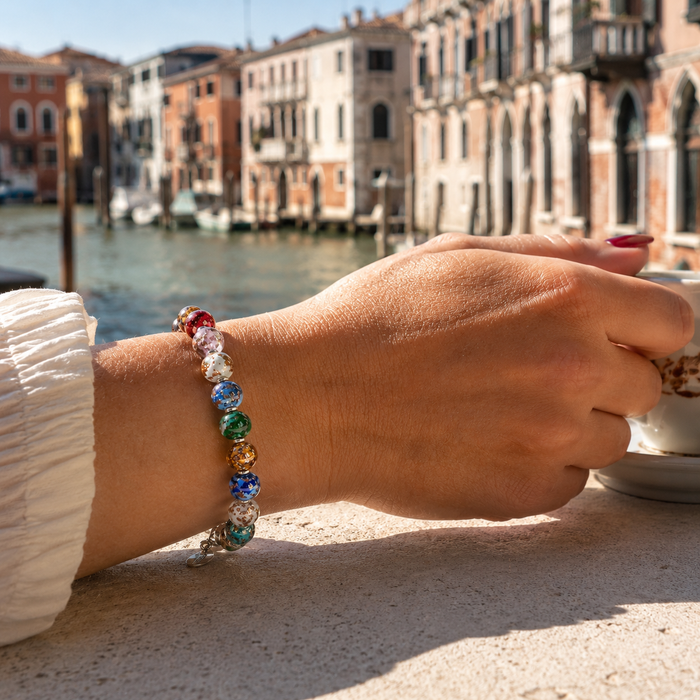 Murano glas armband 'Palermo' Multi Colore