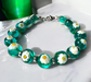 Murano glas armband San Remo verde trasparente - handgemaakt transparant groen Venetiaans glas van Corte Murrina