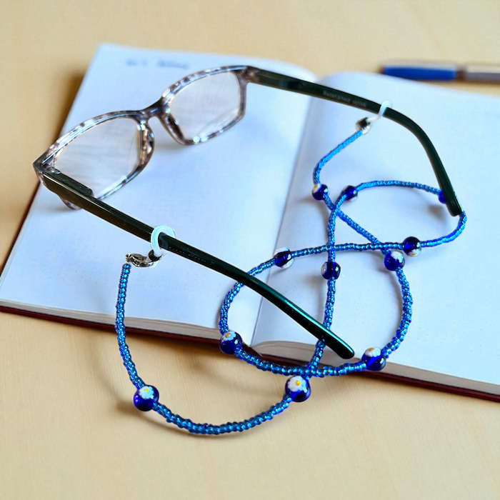 Murano brillenkoord 'Cordina occhiali' Aqua