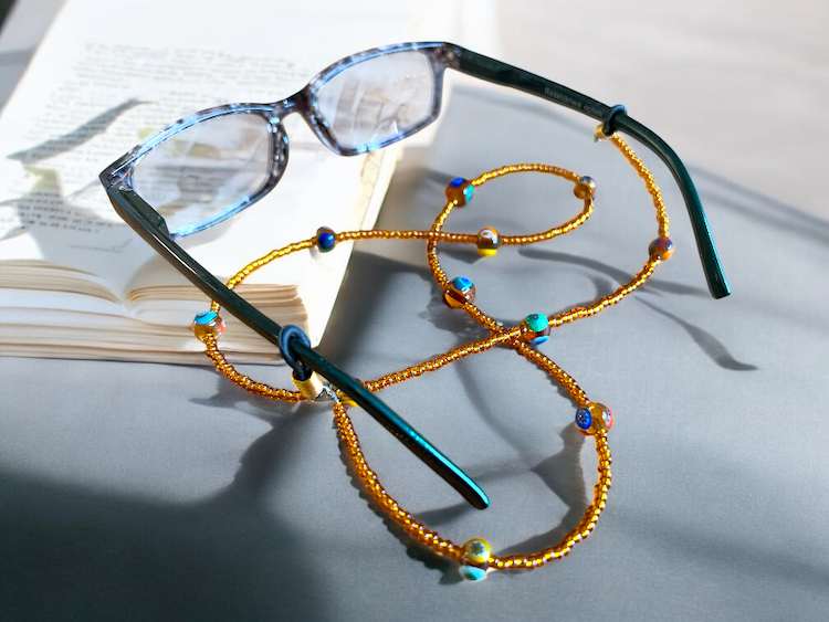 Murano glasses cord 'Cordina occhiali' Gold