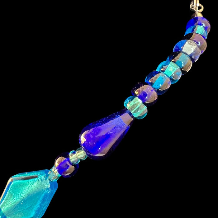 Murano glass necklace 'Cinque Terre' Aqua