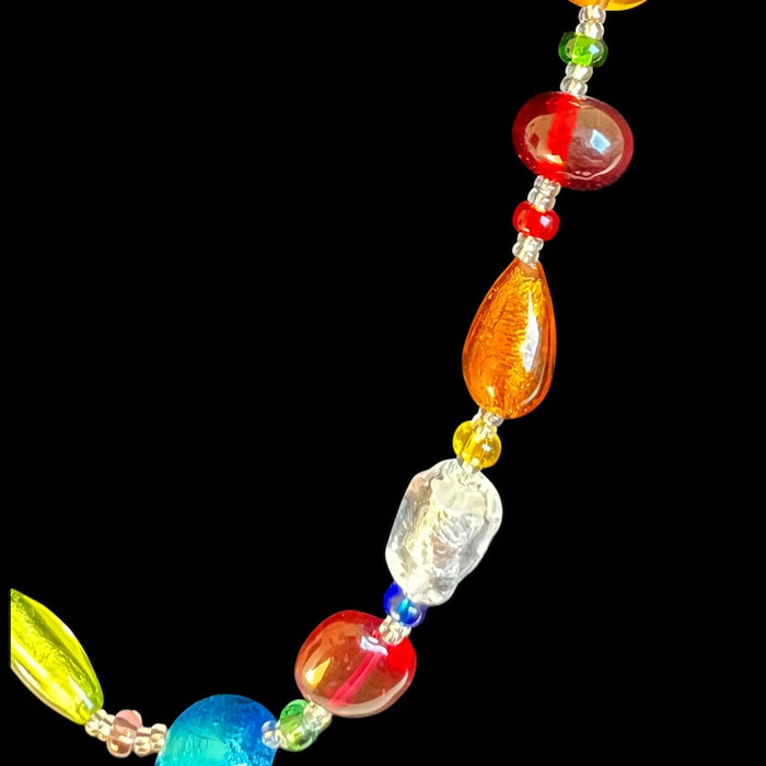 Halskette aus Muranoglas 'Cinque Terre' Mehrfarbig
