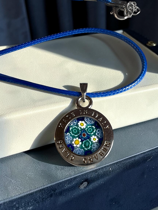 Murano necklace 'Lecce' Aqua