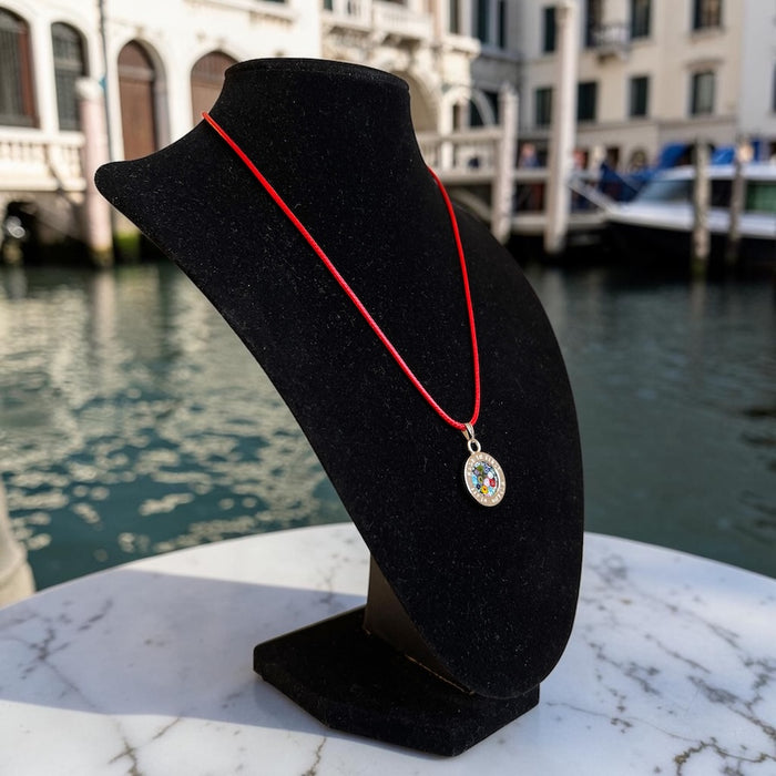 NIEUW! Murano halsketting 'Lecce' Rosso