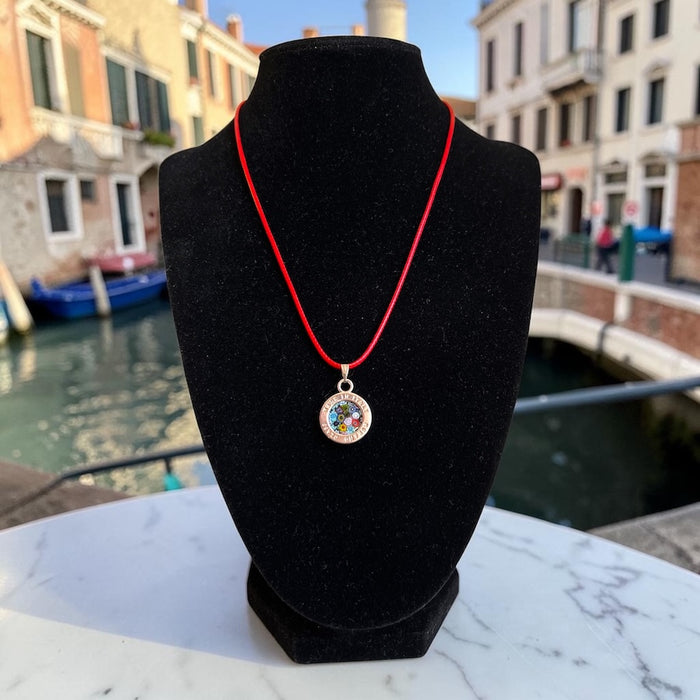 NIEUW! Murano halsketting 'Lecce' Rosso