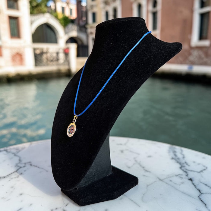 Murano-Halskette 'Lecce' Aqua