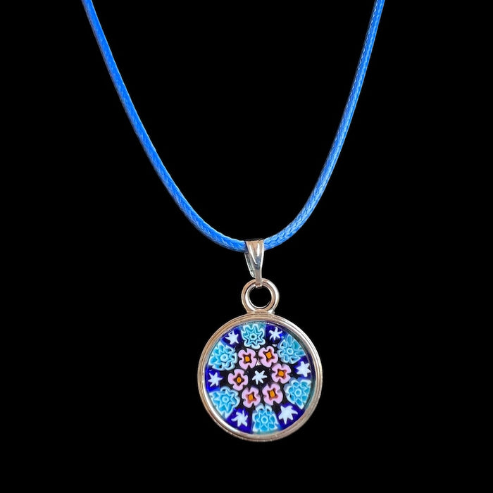 Murano-Halskette 'Lecce' Aqua