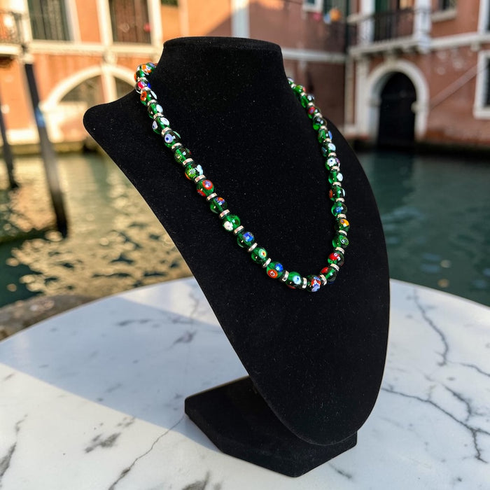 Murano glas halsketting 'Novara' Verde