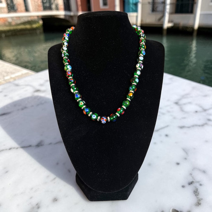 Murano glas halsketting 'Novara' Verde