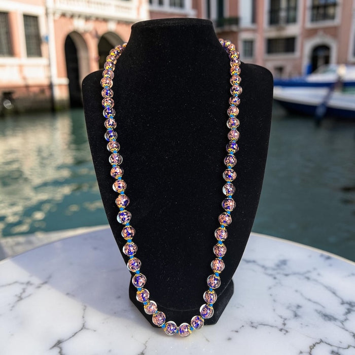 Murano-Halskette 'Palermo' Blu scuro