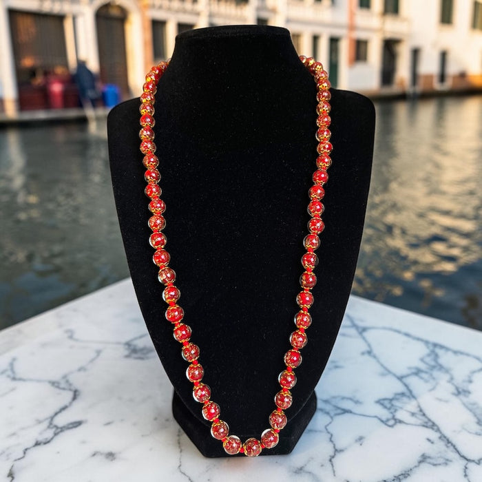 Murano halsketting 'Palermo' Rosso