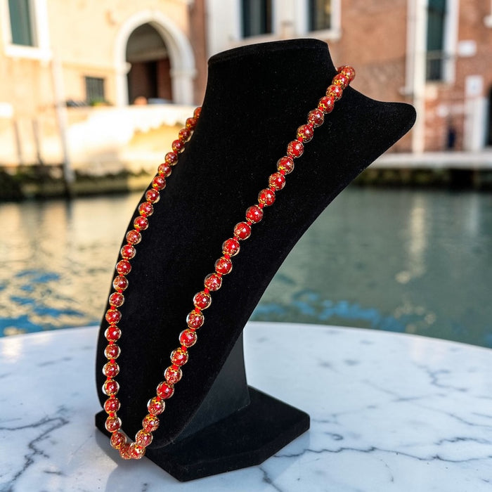 Murano halsketting 'Palermo' Rosso
