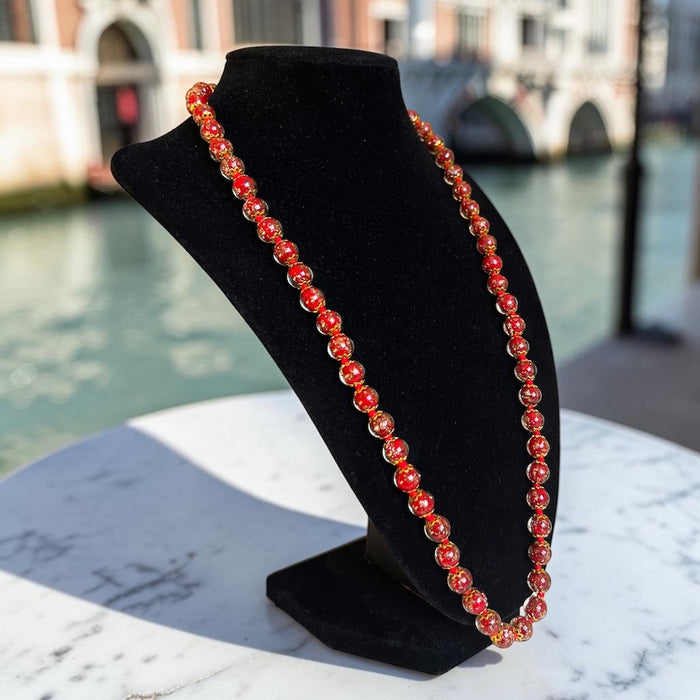 Murano halsketting 'Palermo' Rosso