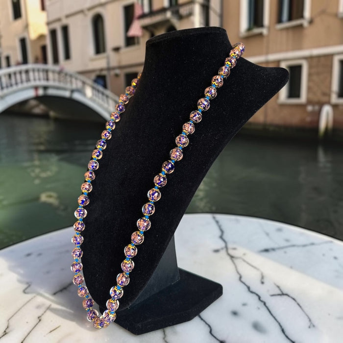 Murano-Halskette 'Palermo' Blu scuro