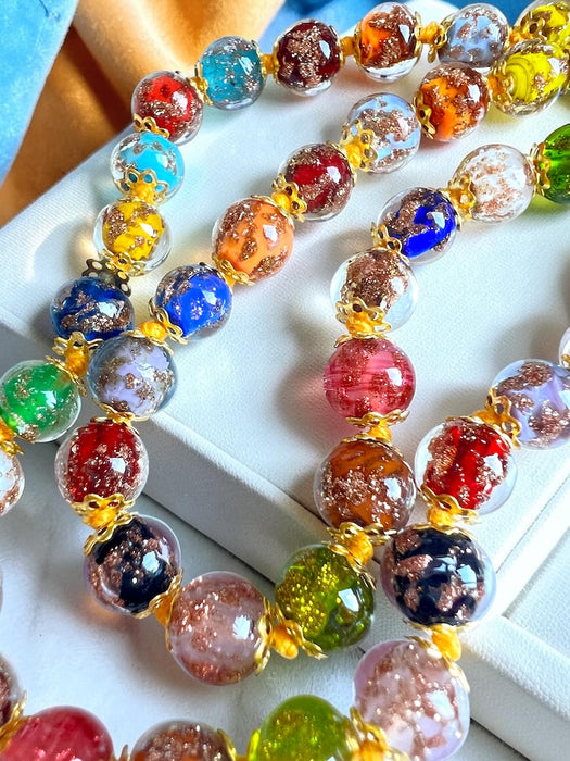 Murano-Halskette 'Palermo' Mehrfarbig