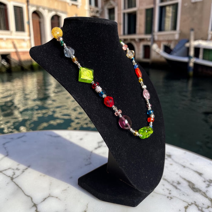 Muranoglas-Halskette „Roma“ Multicolore