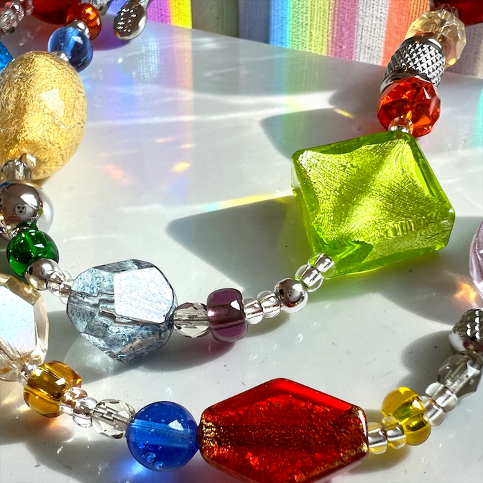 Muranoglas-Halskette „Roma“ Multicolore