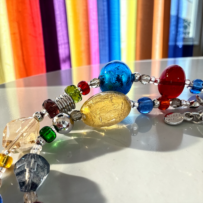 Muranoglas-Halskette „Roma“ Multicolore