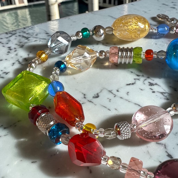 Muranoglas-Halskette „Roma“ Multicolore