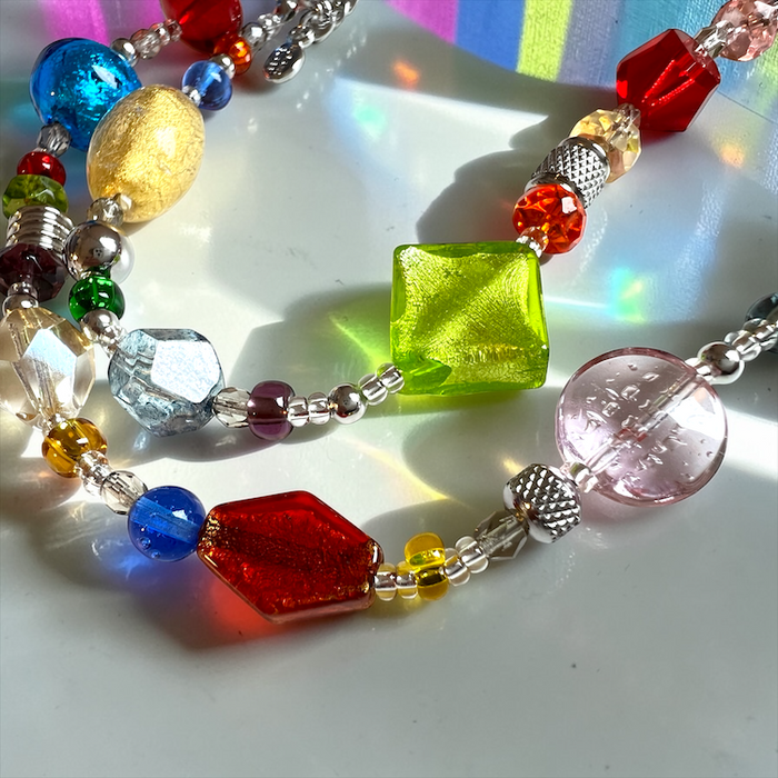 Muranoglas-Halskette „Roma“ Multicolore