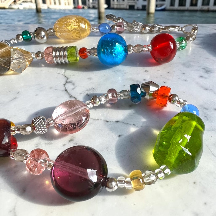 Muranoglas-Halskette „Roma“ Multicolore