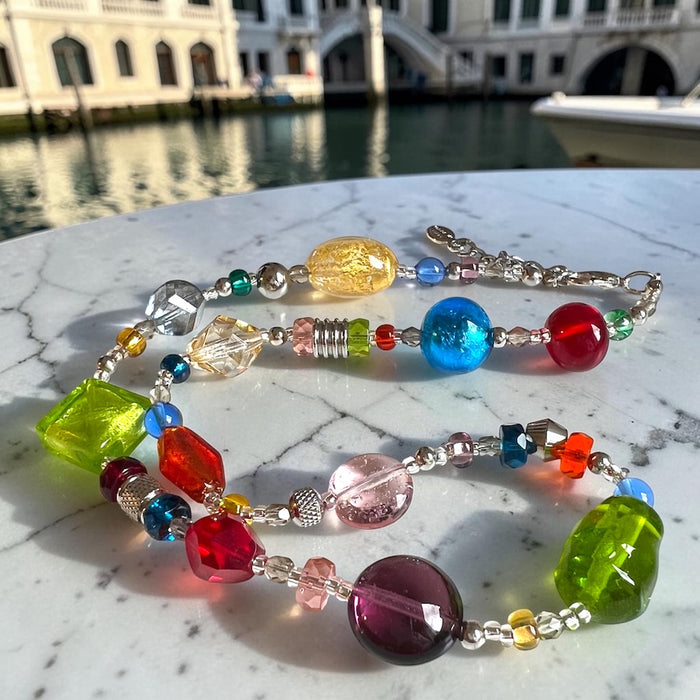 Muranoglas-Halskette „Roma“ Multicolore