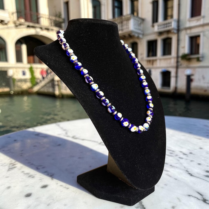 Murano glass necklace 'San Remo' Aqua