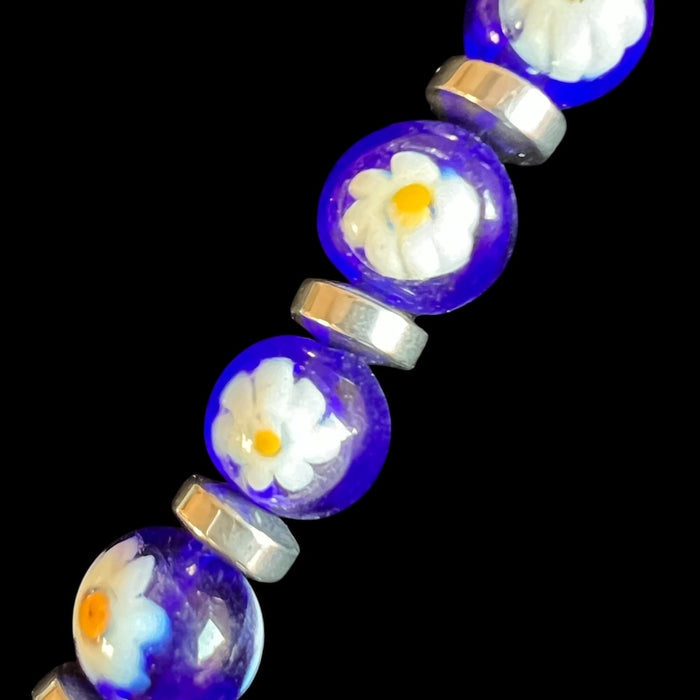 Murano glass necklace 'San Remo' Aqua