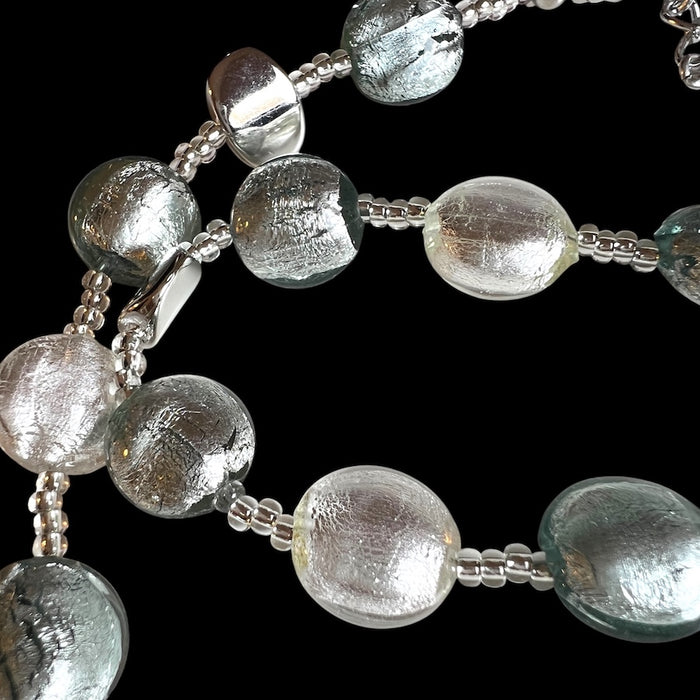 Murano halsketting 'Sienna' Argento Bianco