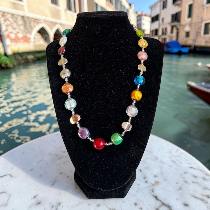 Murano-Halskette 'Sienna' Multicolore