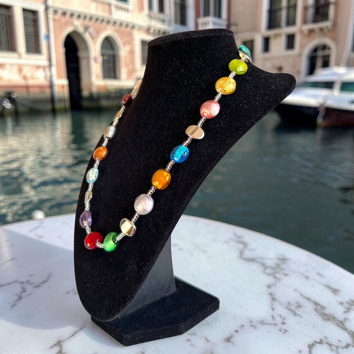 Murano-Halskette 'Sienna' Multicolore