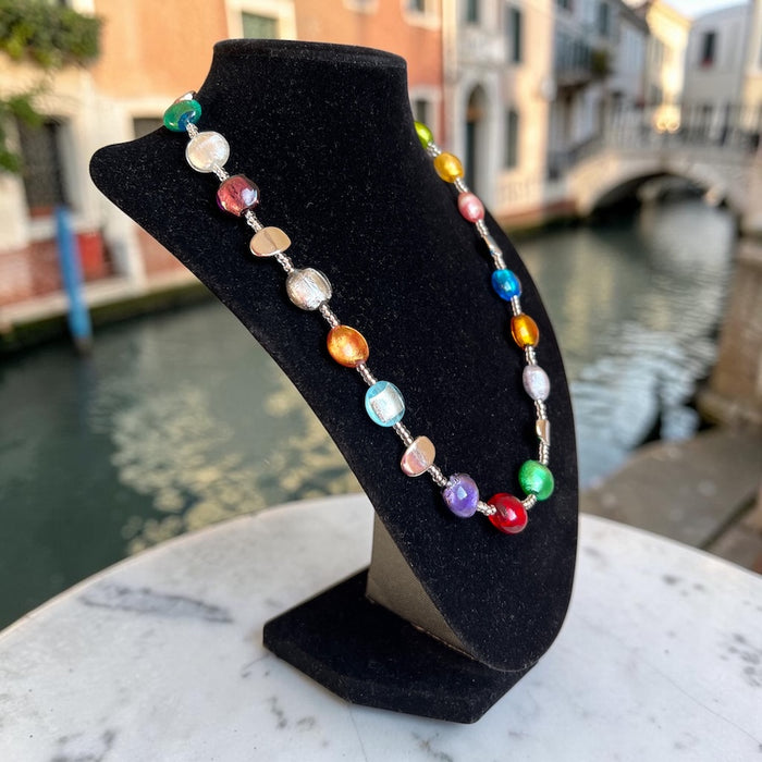 Murano-Halskette 'Sienna' Multicolore