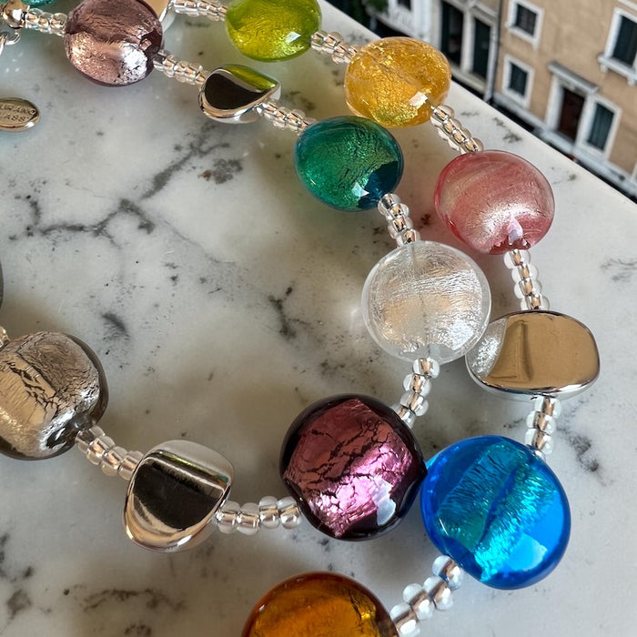Murano-Halskette 'Sienna' Multicolore