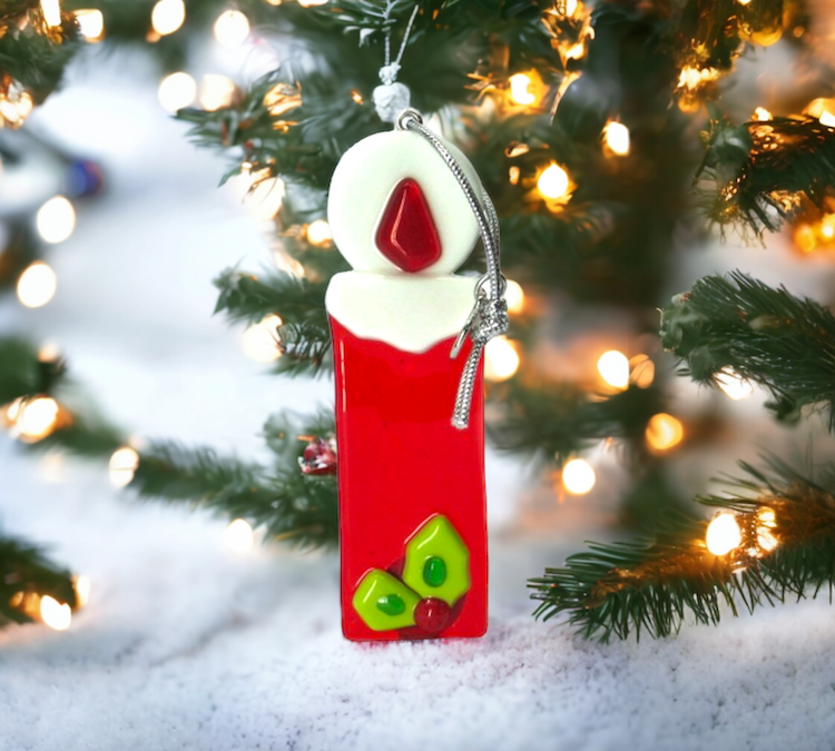Kerstmis - Muranoglas candela di Natale