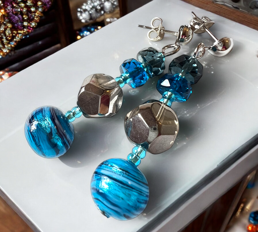 Murano Glas Oorbellen – Ava Cadiz Murano Glas Oorbellen – Ava Cadiz