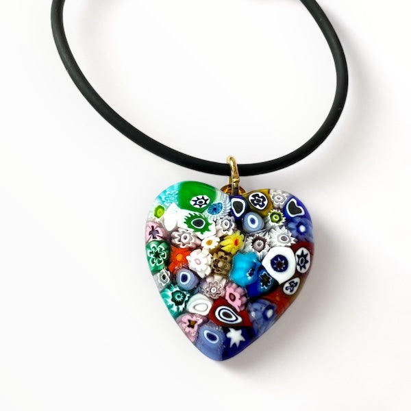 Murano glas hanger Amalfi Mazzo di fiori - handgemaakt bloemenboeket in Venetiaans glas