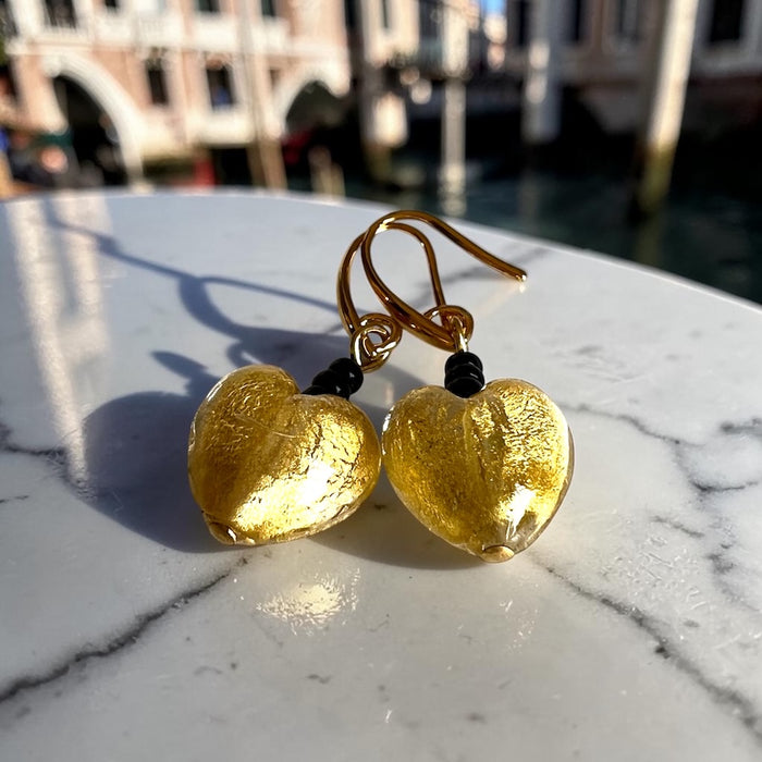 NEW! - Jewelry set 'Napoli' – handmade Murano glass with 24k gold