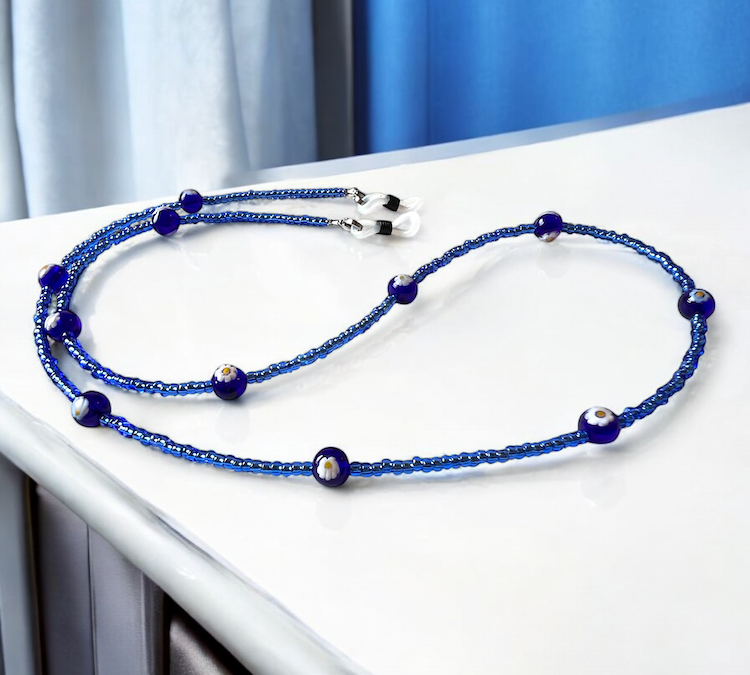 Murano brillenkoord 'Cordina occhiali' Aqua