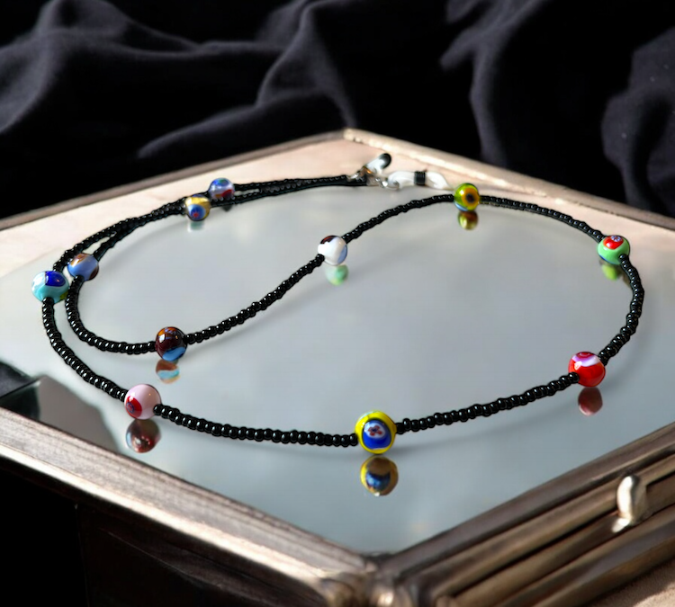 Murano brillenkoord 'Cordina occhiali' Nero