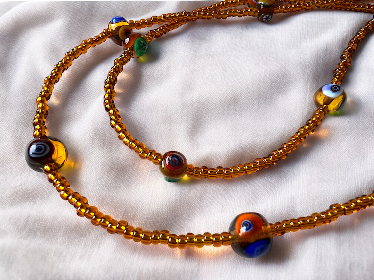 Murano glasses cord 'Cordina occhiali' Gold