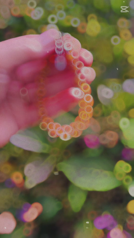 Murano glas armband Palermo giallo senape - handgemaakt mosterdgeel Venetiaans glas