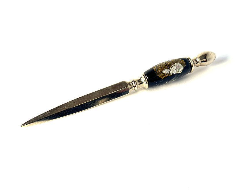 Brieföffner aus Muranoglas, braun-rötlich