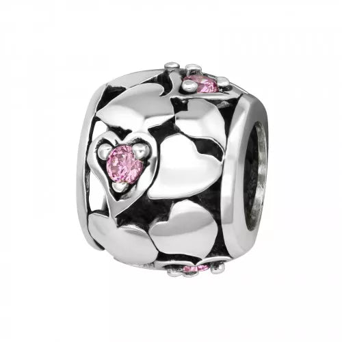 Glitzernde Herzen rosa